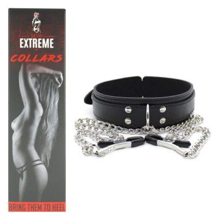 Nipple Clamp + Leather collor